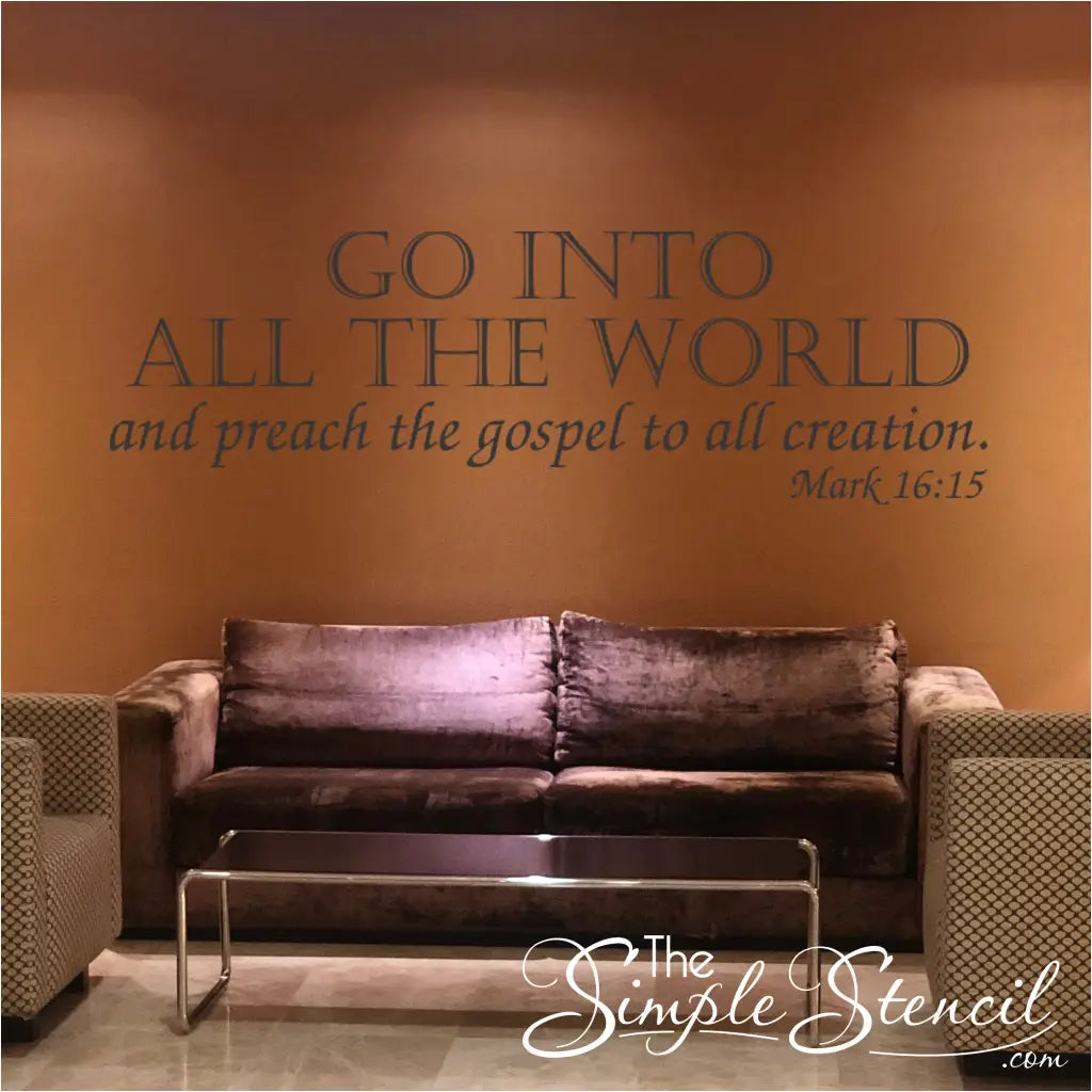Church Library Wall Decals, Murals and Signage | Scripture Wall Decor ...