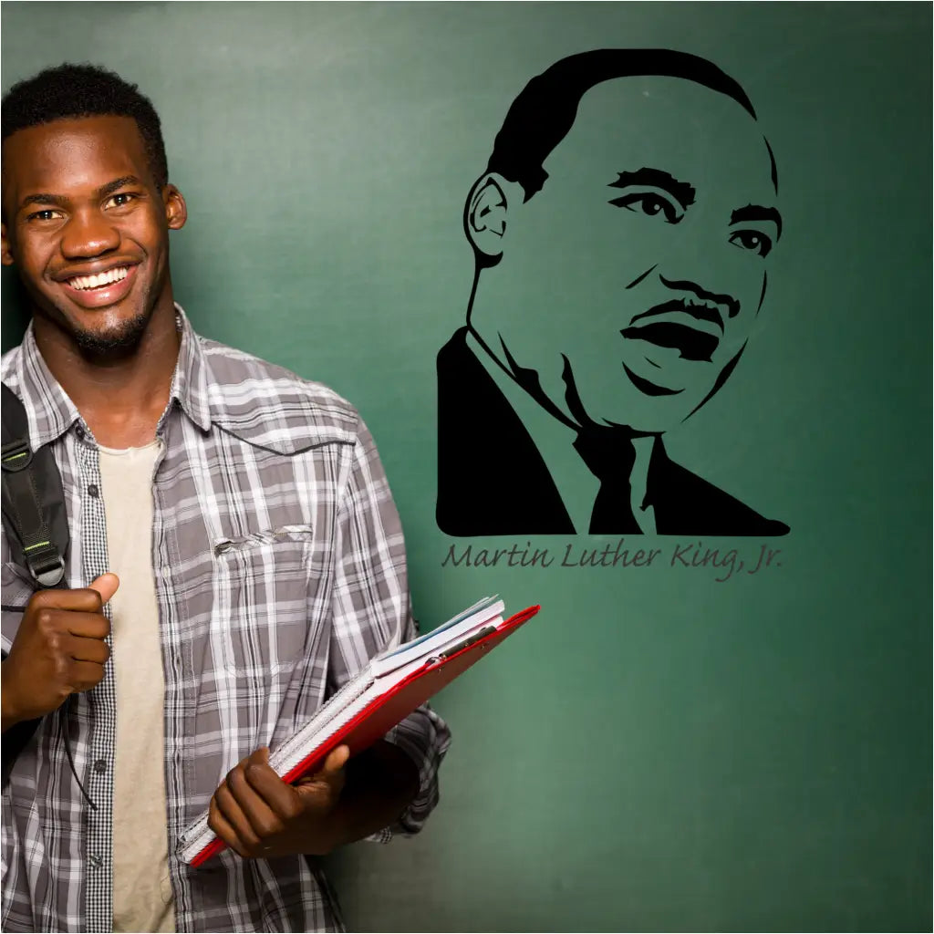 Martin Luther King Jr Silhouette Wall Art Graphic