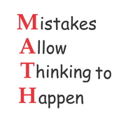 Math - Mistakes Allow Thinking To Happen | Math Classroom Wall Quote
