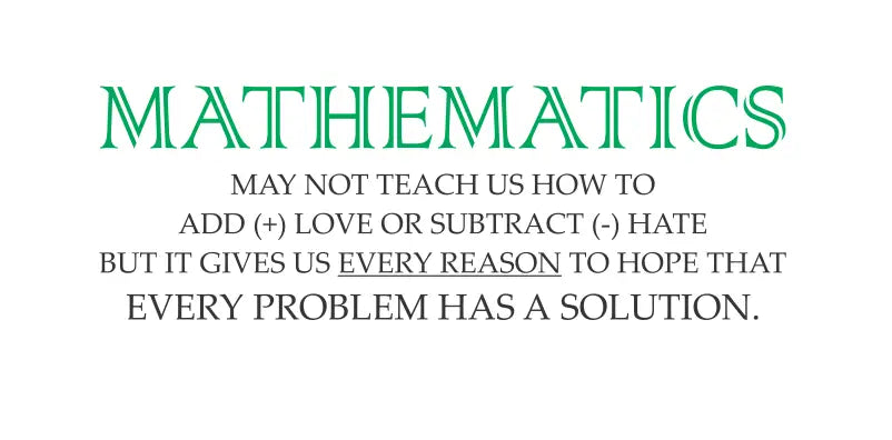 Visualization Math Problem Quotes Mathematics Solving Problems Inspirational Quote Sign for Math ...