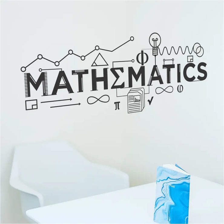 Mathematics - Vinyl Wall Decal For Math Teachers & Classrooms