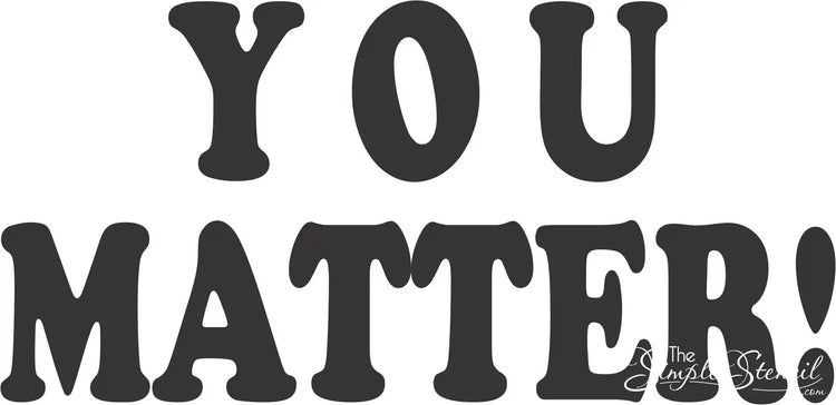 You Matter | School Wall Clock Creative Display Classroom Decor