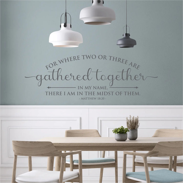 Christ's presence wall decal for churches and Christian homes
