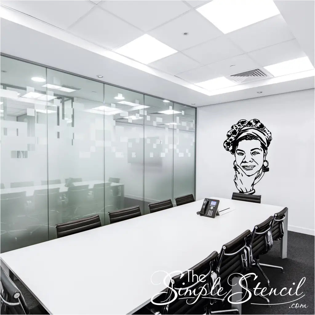 Maya Angelou Silhouette Wall Decal - Thumbnail 2