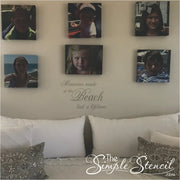 Memories made at the beach last a lifetime wall quote decal next family vacation beach pictures creates a perfect wall display!