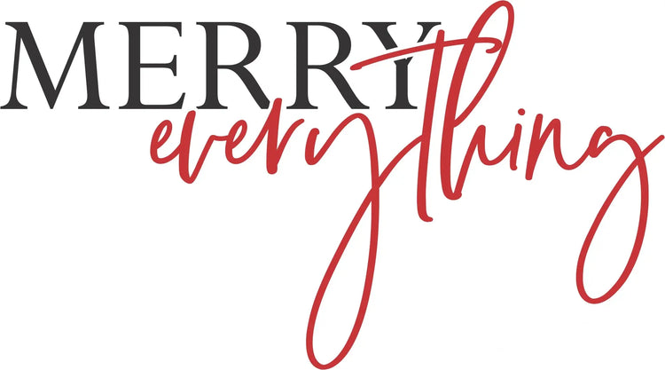 Merry Everything Christmas Decal | Removable Holiday Wall Sticker