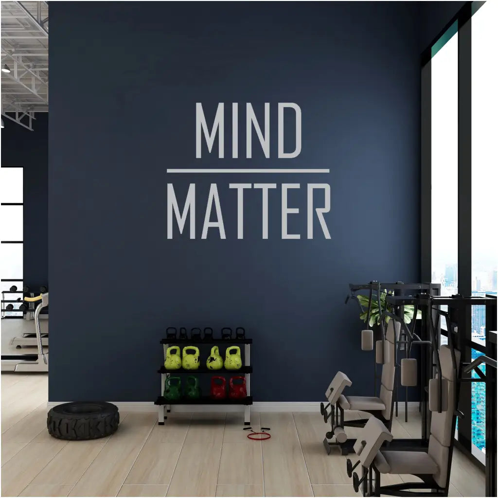 Mind over Matter Inspirational Wall Decal - Transform Your Space with Motivational Decor  by The Simple Stencil