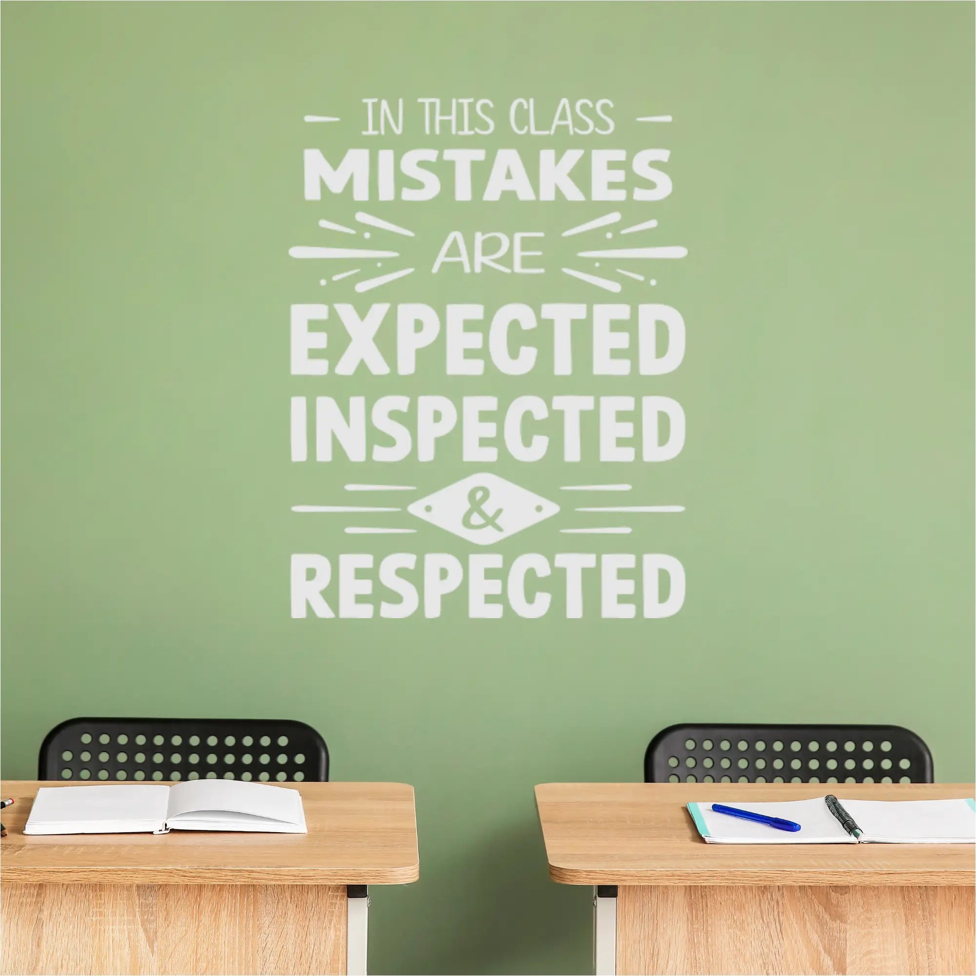 Mistakes Are Expected Wall Decal