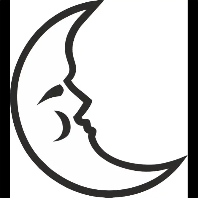 Moon wall decal by The Simple Stencil