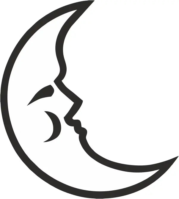 Moon wall decal by The Simple Stencil