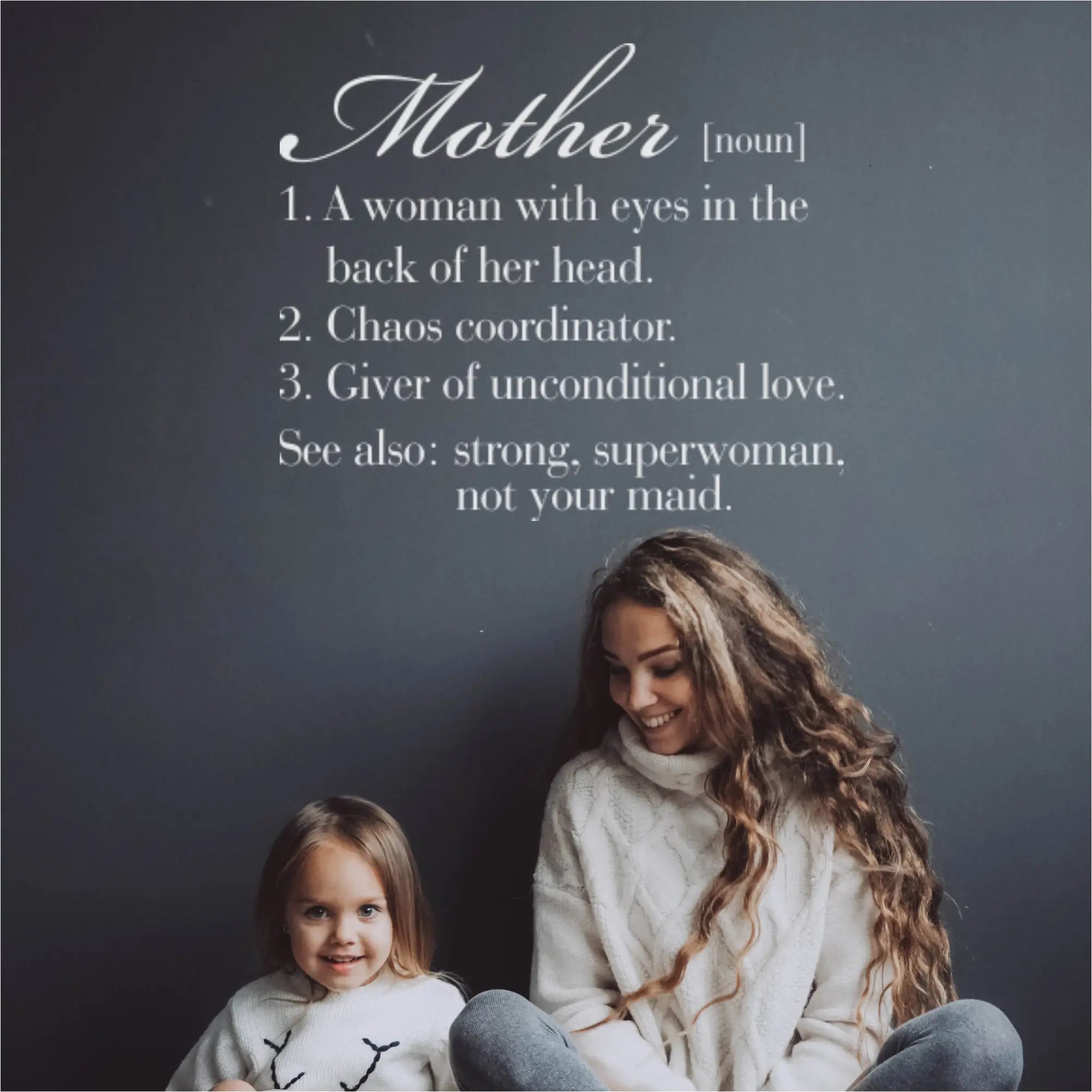"Mother: The Hilarious Definition" Wall Decal