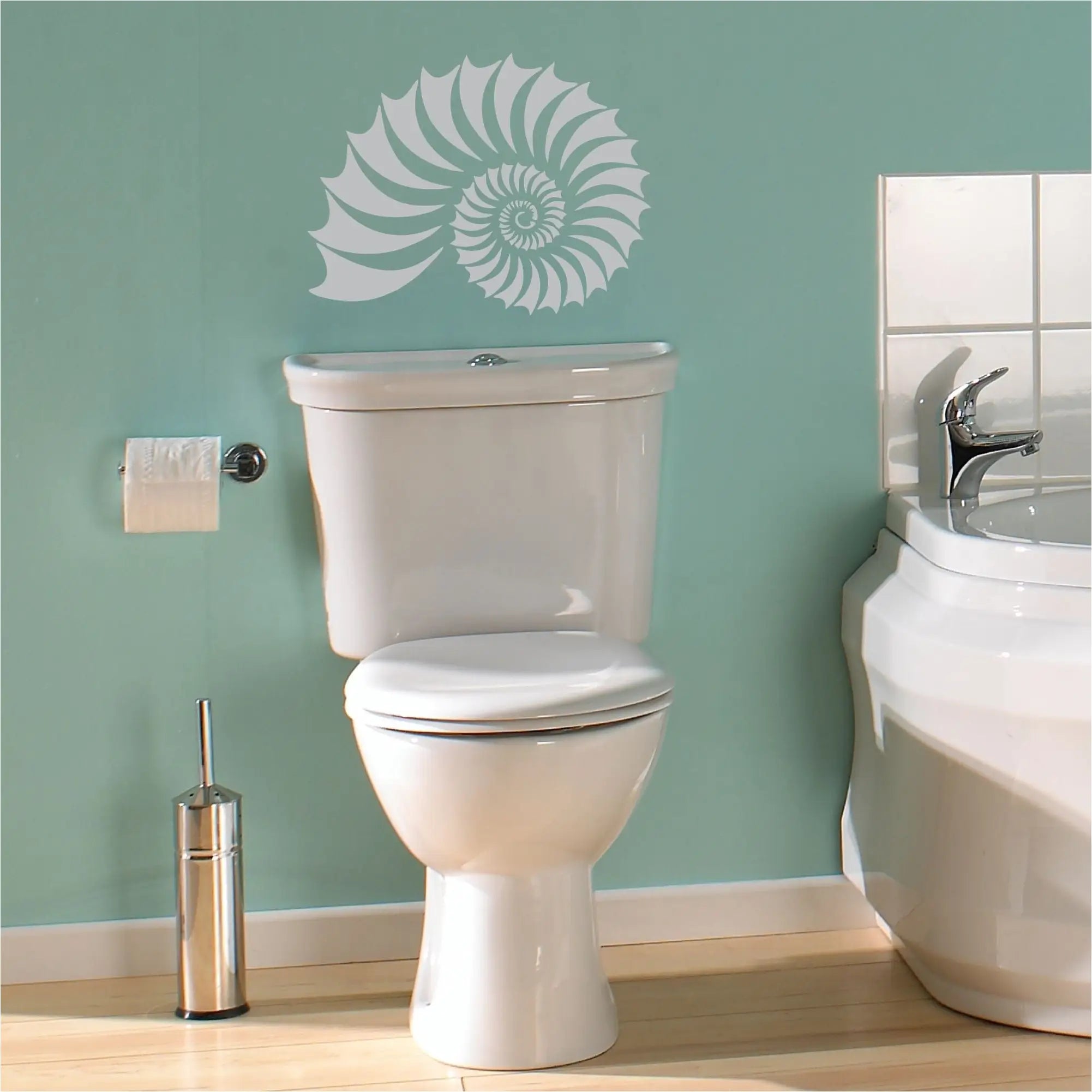 Nautilus Shell Large Wall Decal Stencil Display