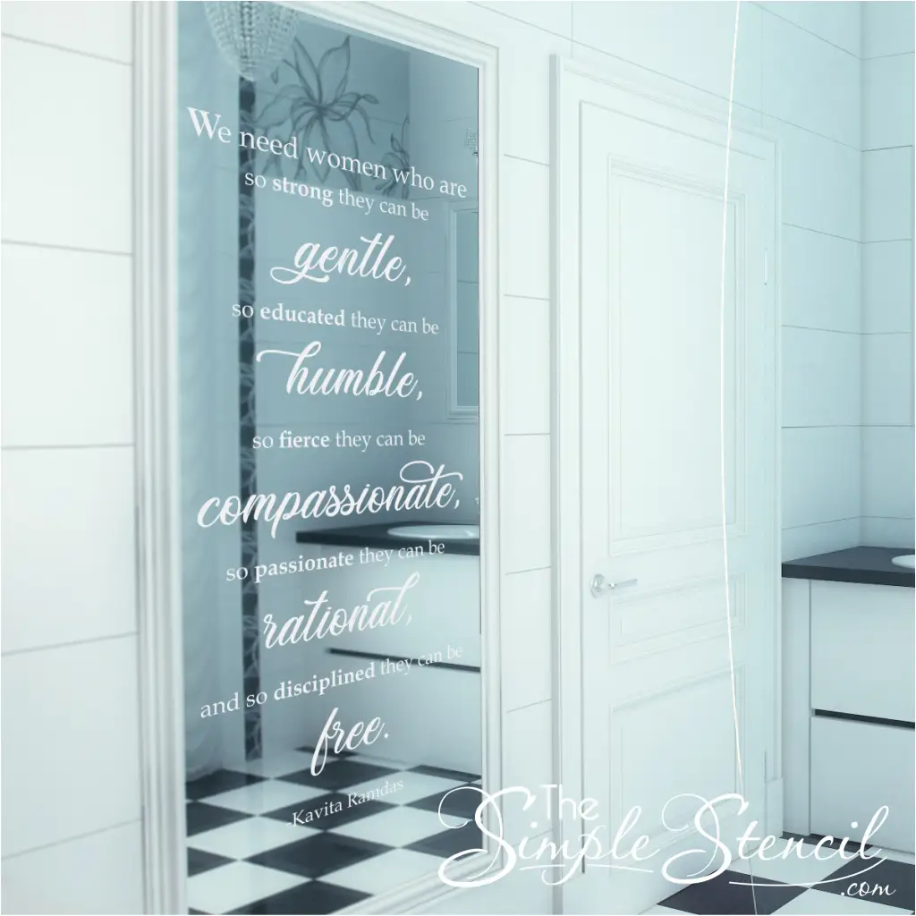 We Need Women Who Are Strong Woman Quote Decal - Thumbnail 3