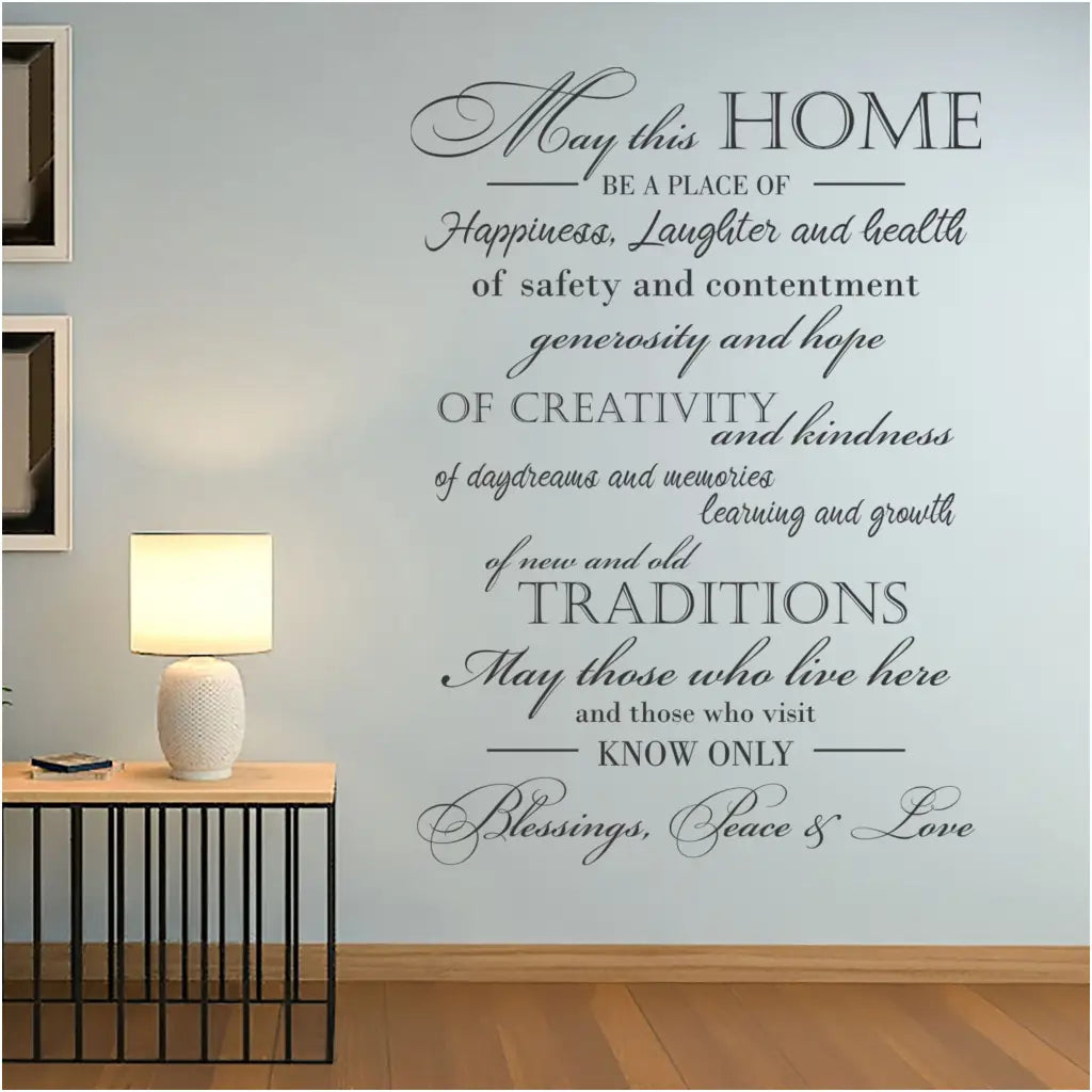 New Home Blessing - Wall Decal