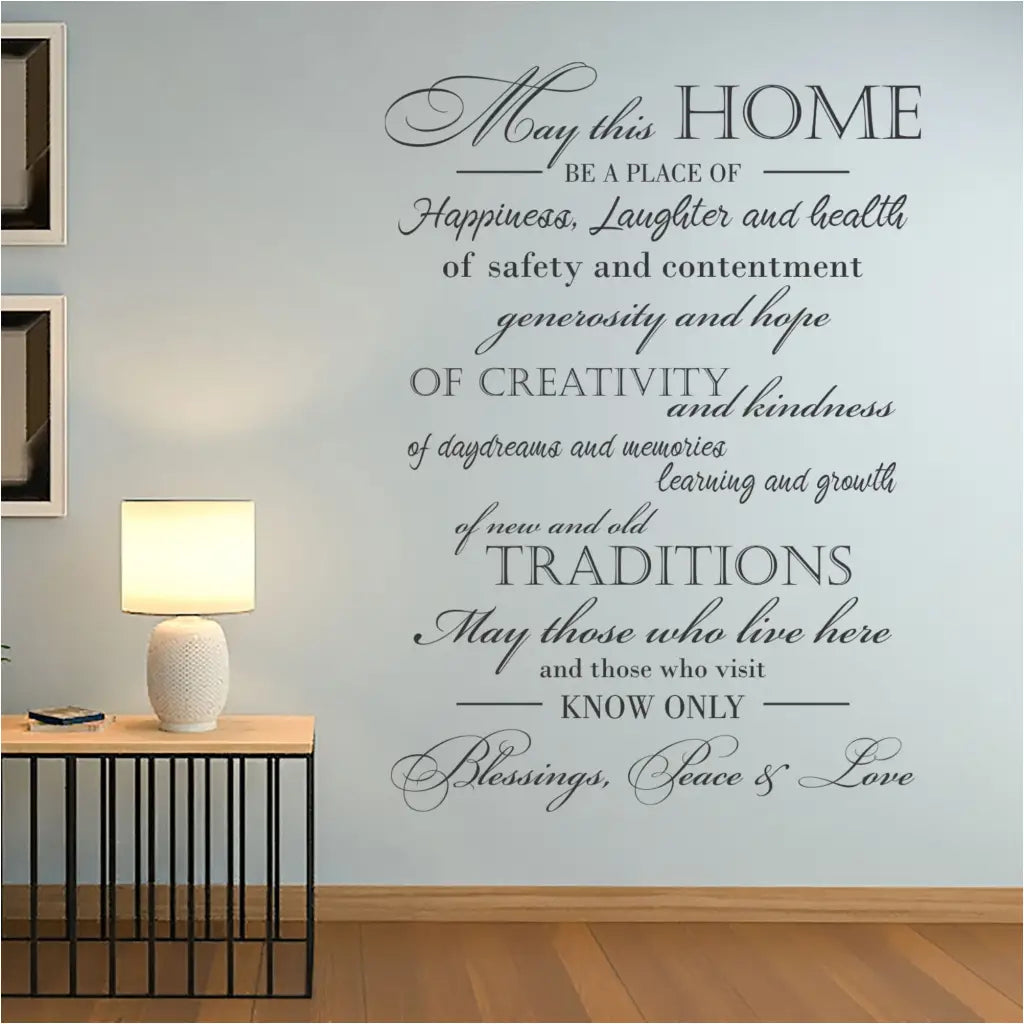 New Home Blessing - Wall Decal