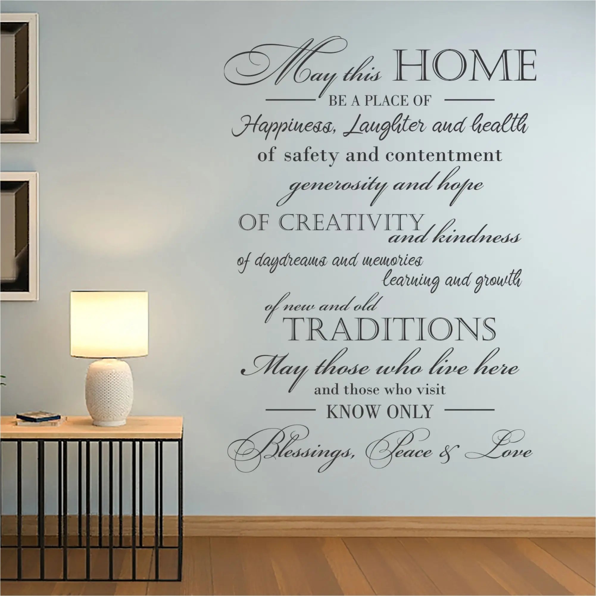 New Home Blessing - Wall Decal