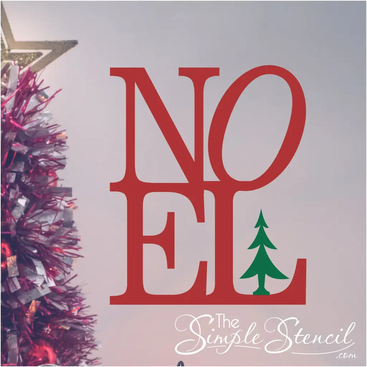 Noel | Vinyl Decal For Holiday Christmas Display
