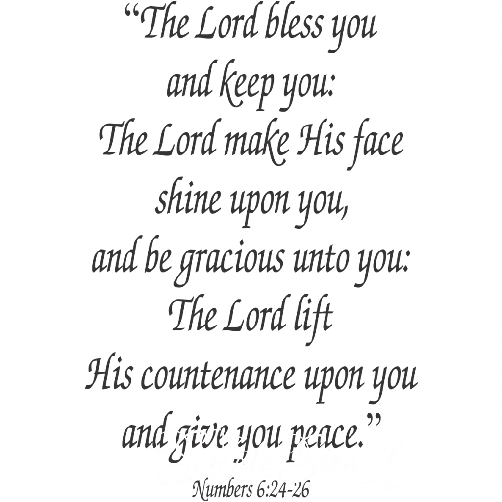 Numbers 6:24-26 May The Lord Bless You And Keep Bible Verse Wall Art