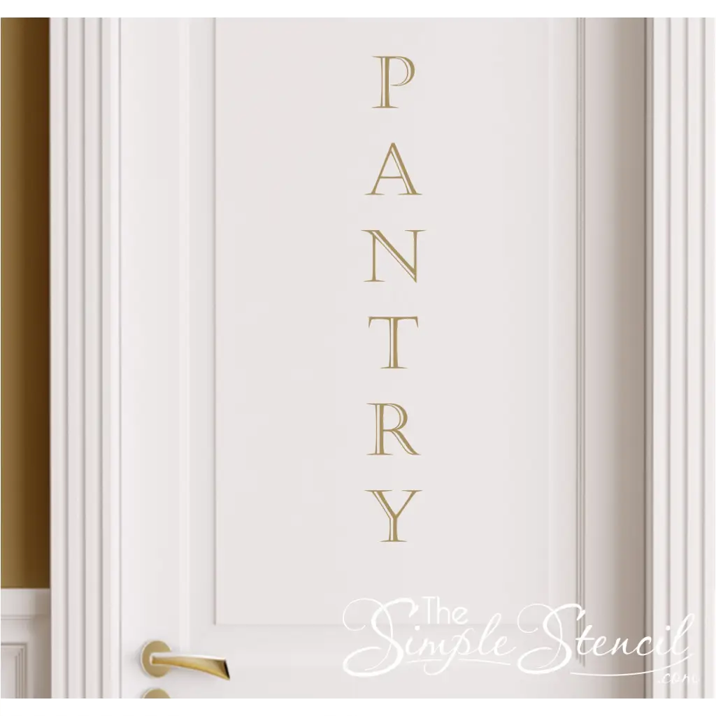 PANTRY Vertical Wall or Door Sticker Decal - Thumbnail 2