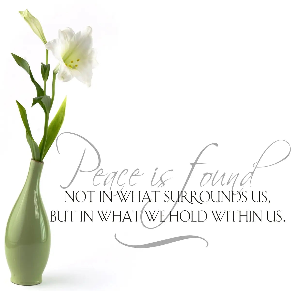 Peace Is Found ... Within Us