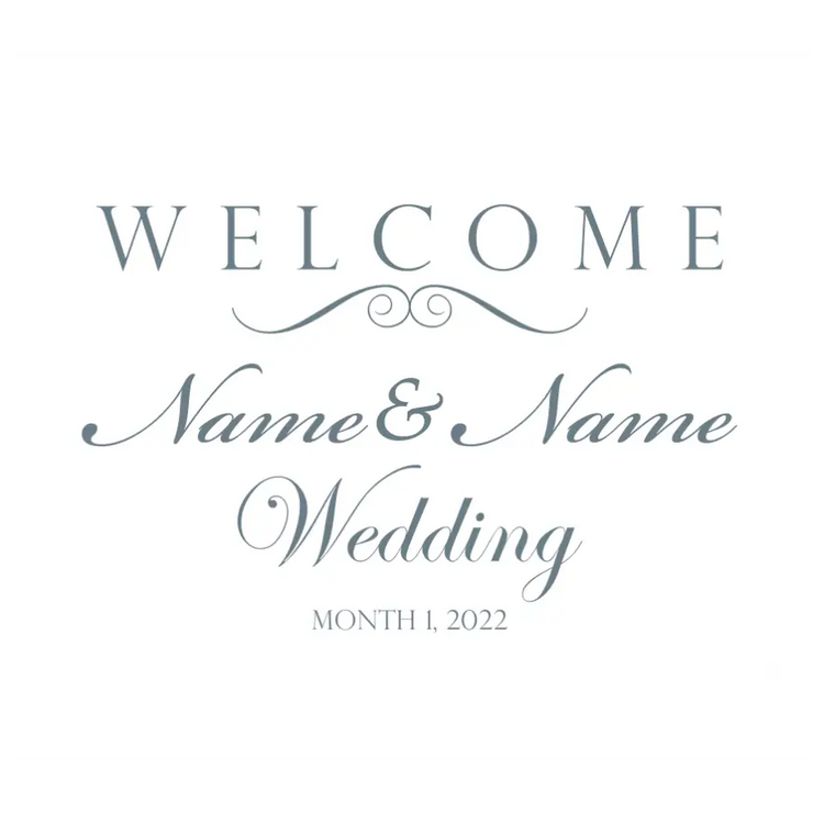 Personalized Wedding Welcome Sign