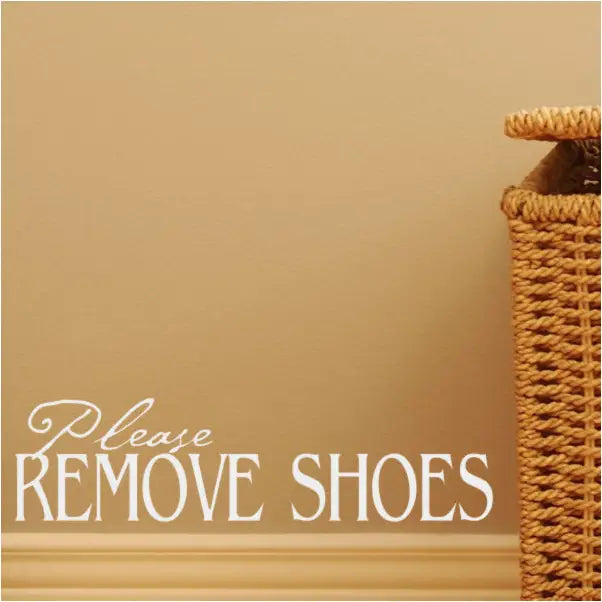 Please Remove Shoes