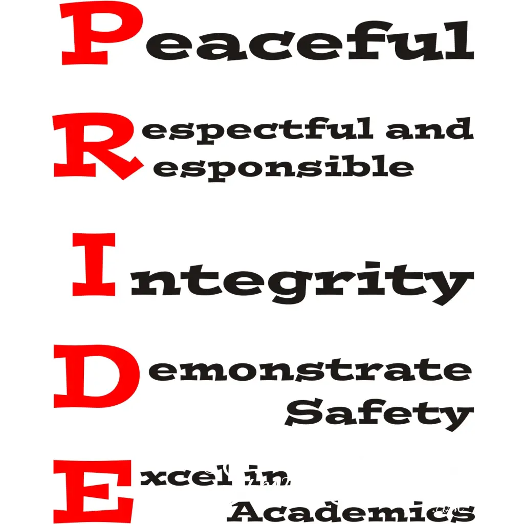 Pride - School Motto Wall Art
