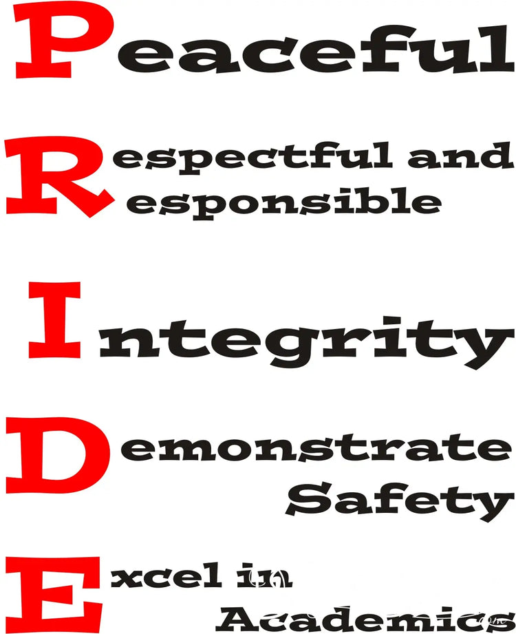 Pride - School Motto Wall Art
