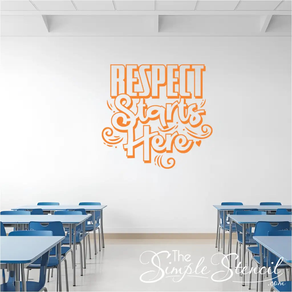 Respect Starts Here Wall Decal - Thumbnail 4
