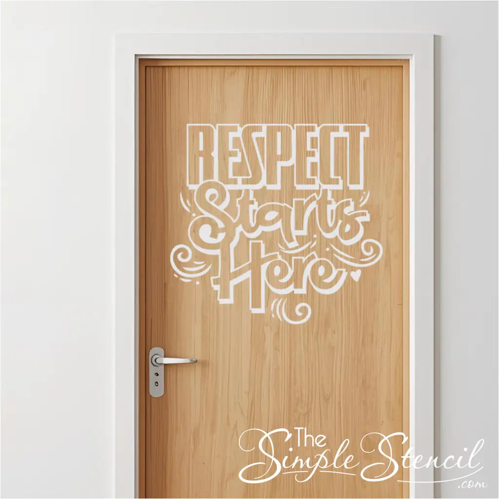 Respect Starts Here Wall Decal - Thumbnail 5