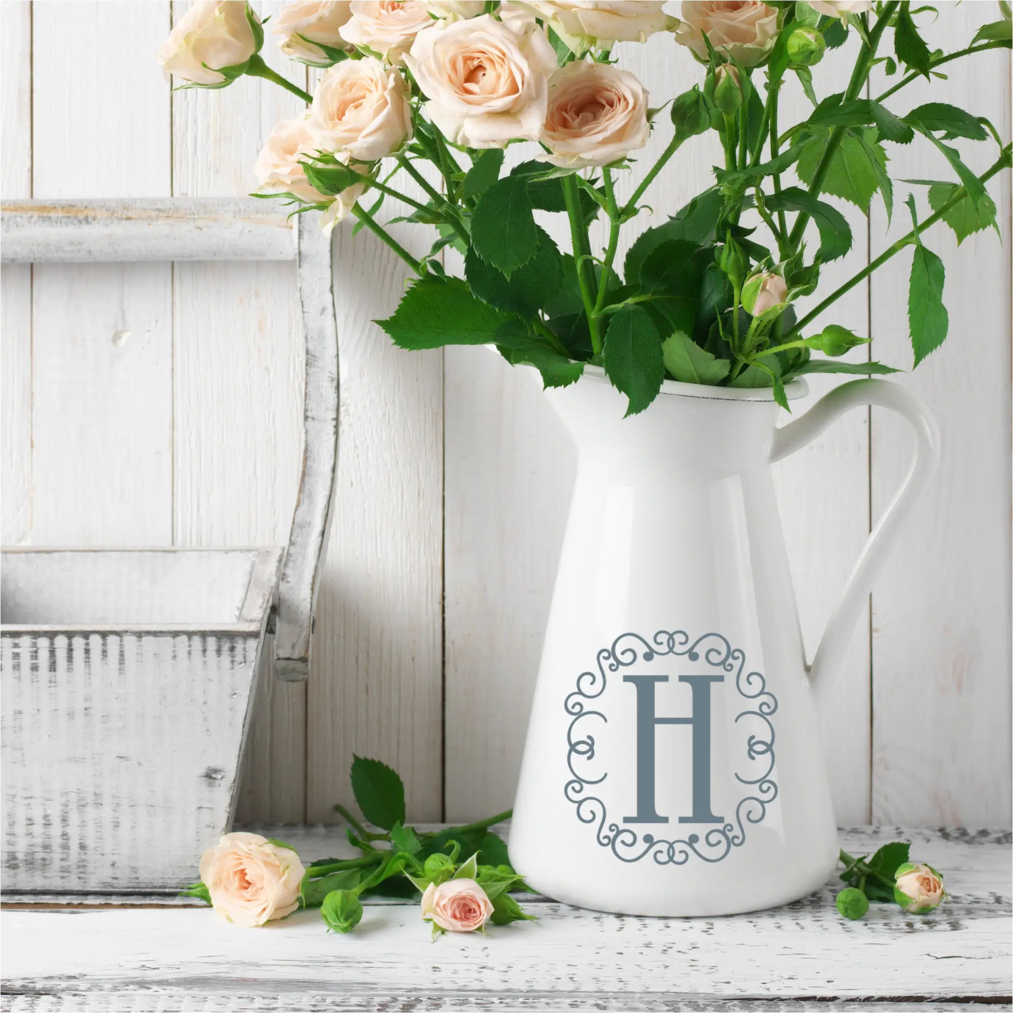 Romantic Flourish Initial Wall Monogram