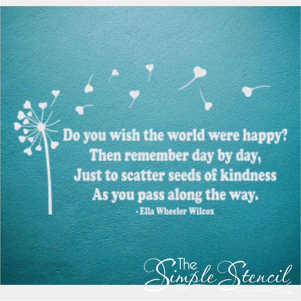 "Scatter Seeds of Kindness" Wall Decal