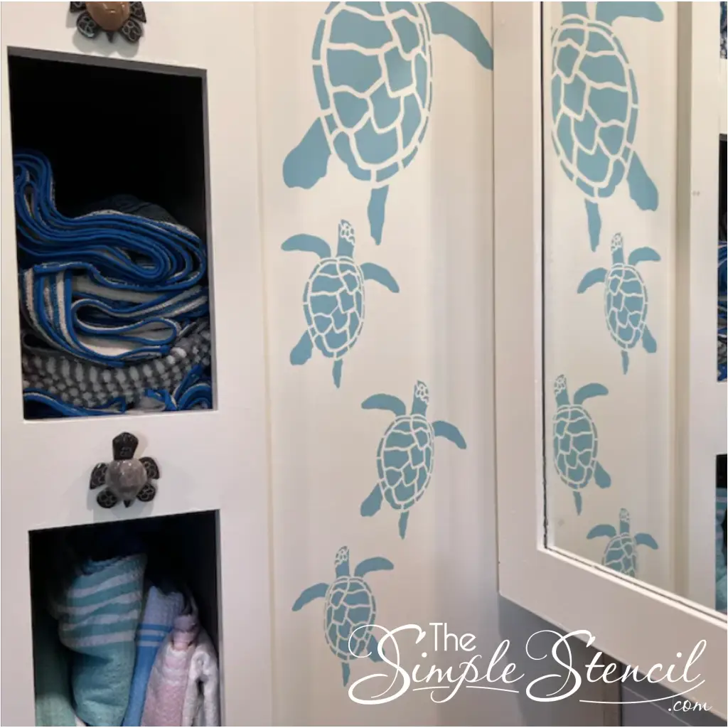 Sea Turtles Wall Decals Stickers - Thumbnail 3