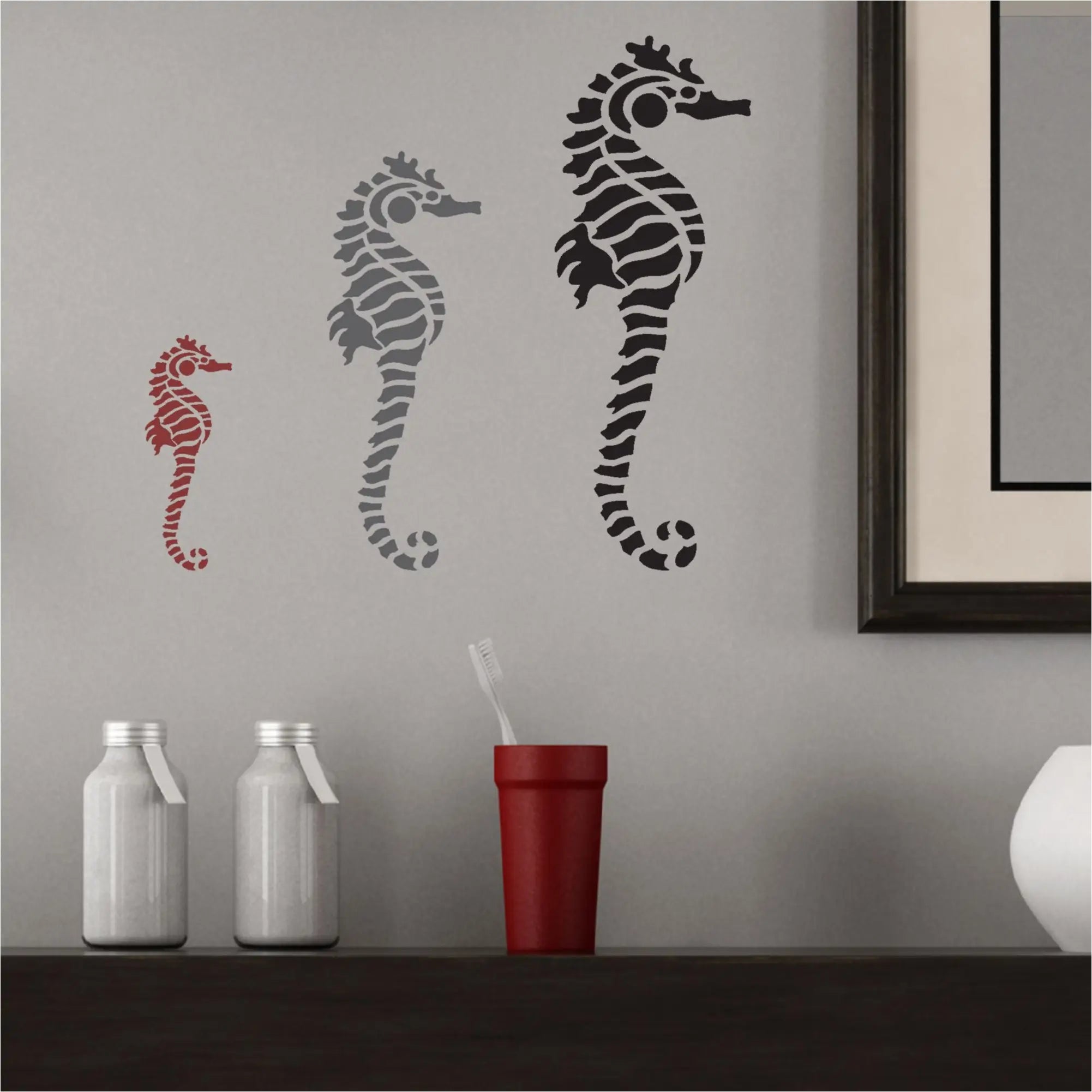 AK Wall Art Seahorse Vinyl Decal Sticker - 3"x2", Outdoor Grade, For Car, Laptop, Helmet - View #13
