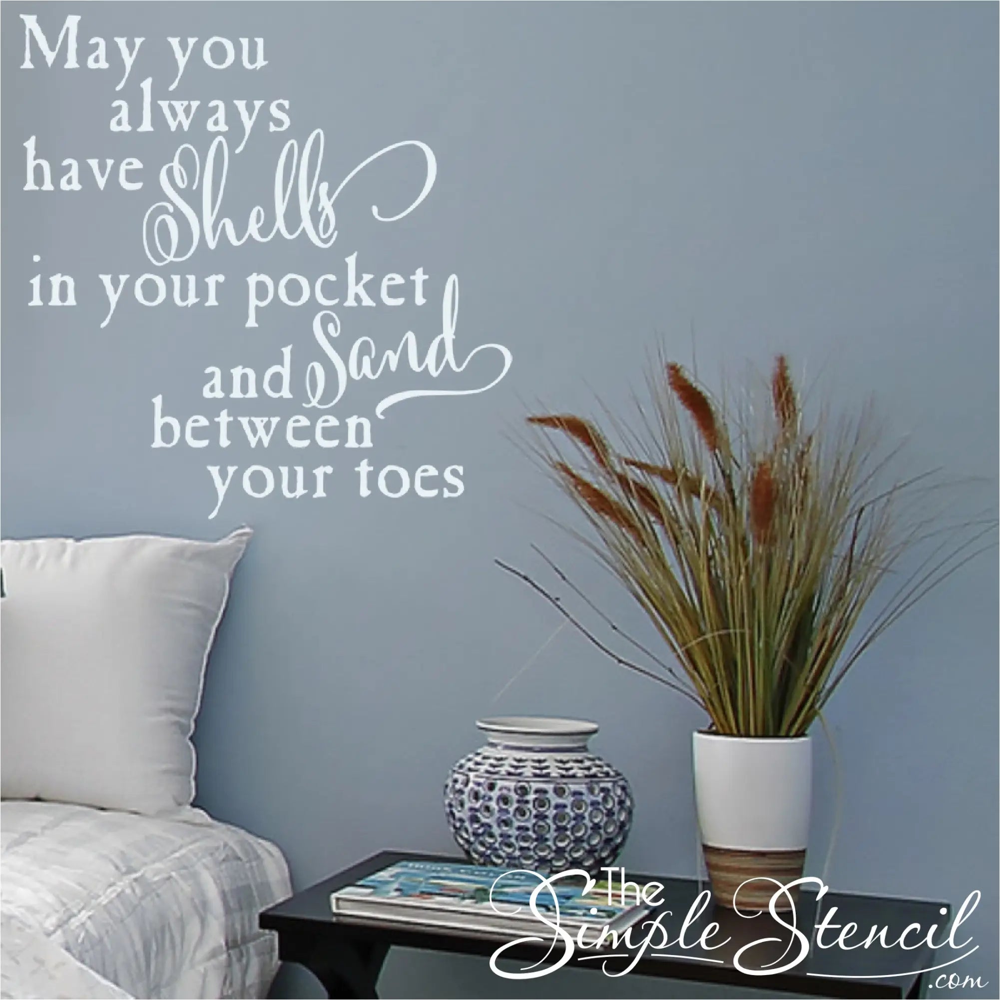 Shells & Sand Wall Quote Decal - Thumbnail 2