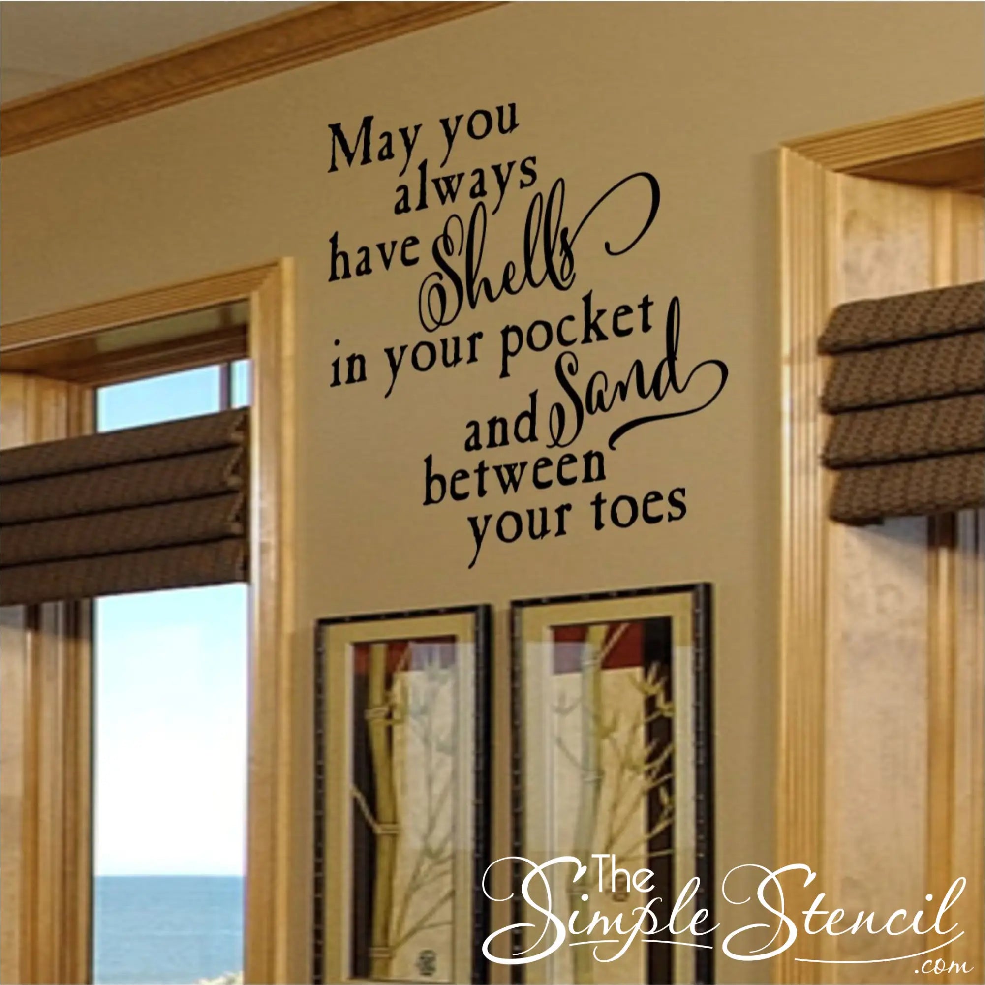 Shells & Sand Wall Quote Decal - Thumbnail 3