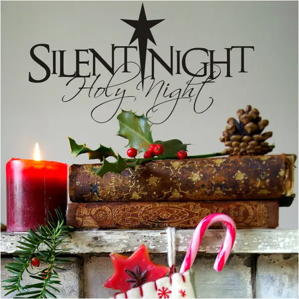 thumbnail image 2 of "Oh Holy Night!" Christmas Vinyl Decal Sticker - For Car, Window, Or Wall By TLK Designs 2 of 4