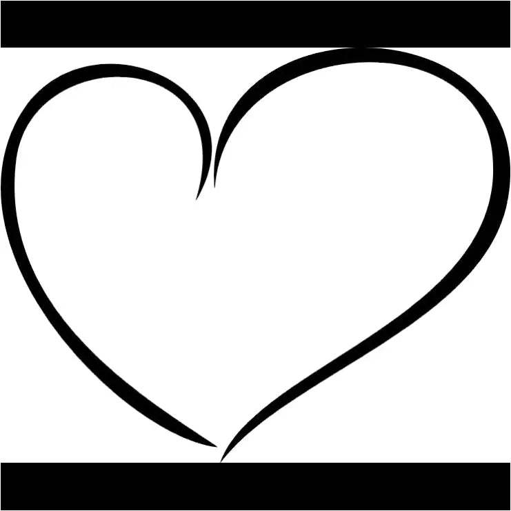 Simple Heart wall decal by The Simple Stencil