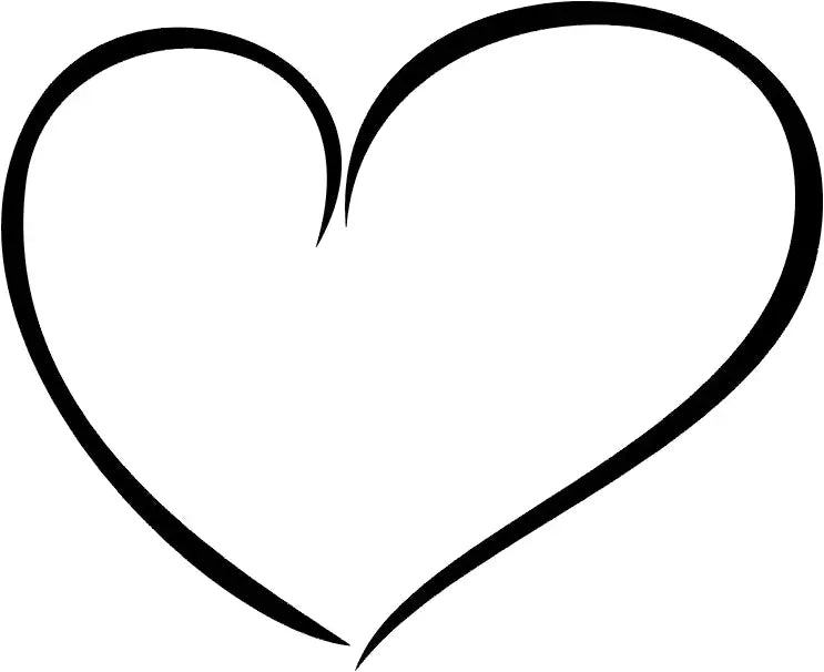 Simple Heart wall decal by The Simple Stencil