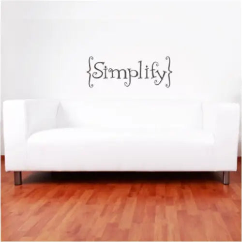 Simplify Wall Decal