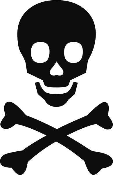 Skull & Crossbones | Self Adhesive Wall or Window Decal – The
