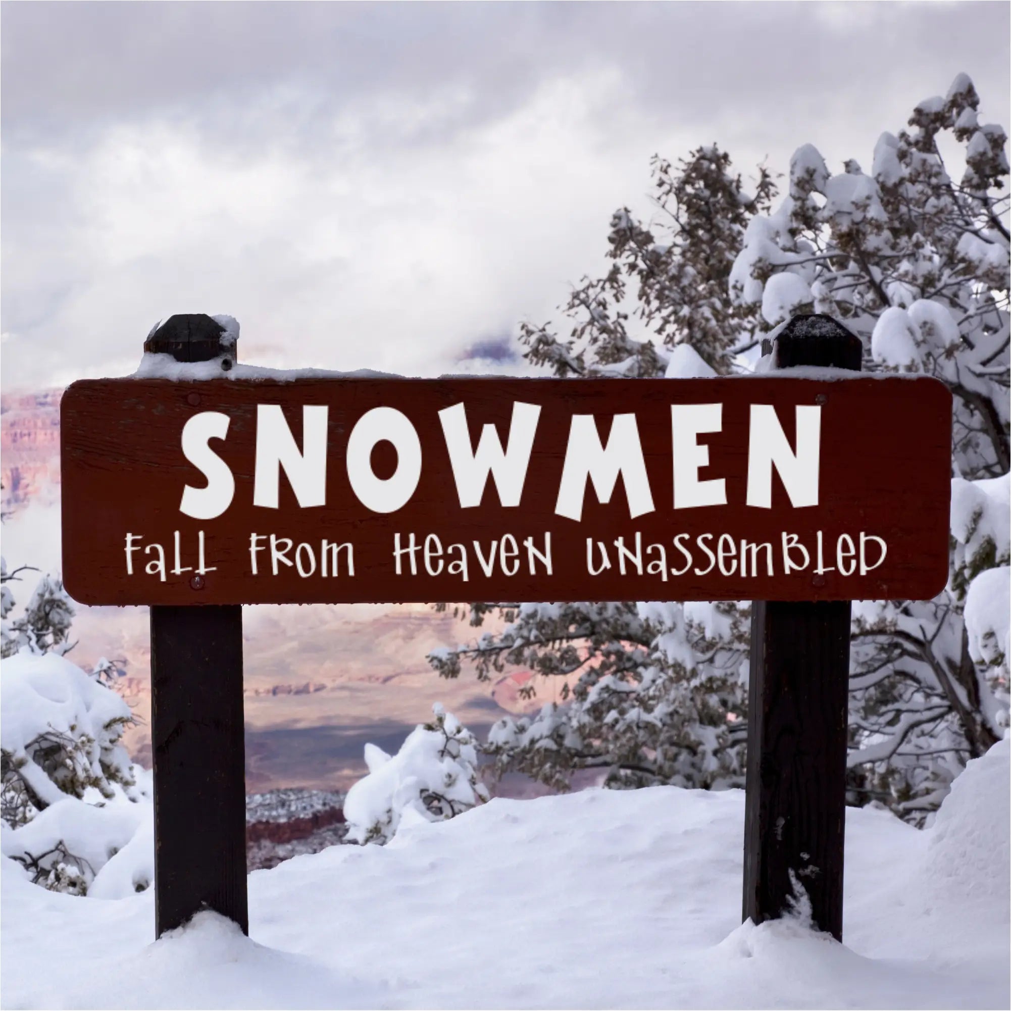 Snowmen Fall From Heaven Unassembled Home & Garden > Decor Decals