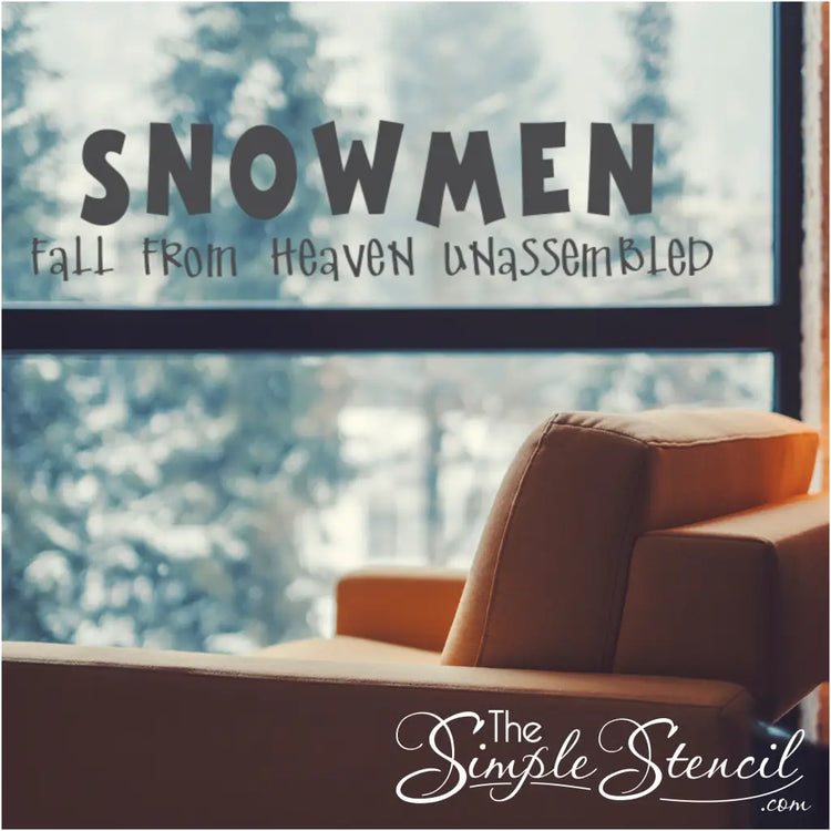 Snowmen Fall From Heaven Unassembled Home & Garden > Decor Decals