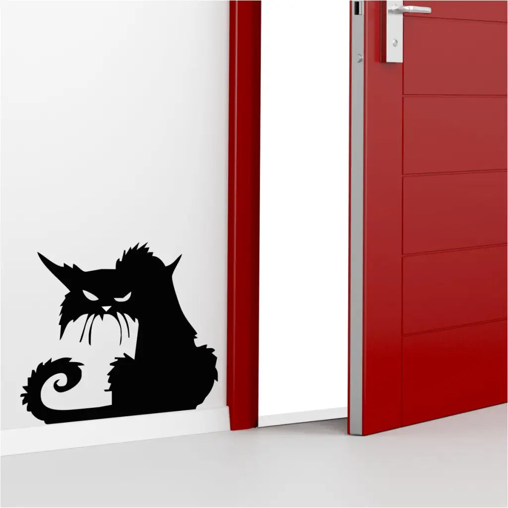 Spooky Cat Wall Or Window Decal | Halloween Art