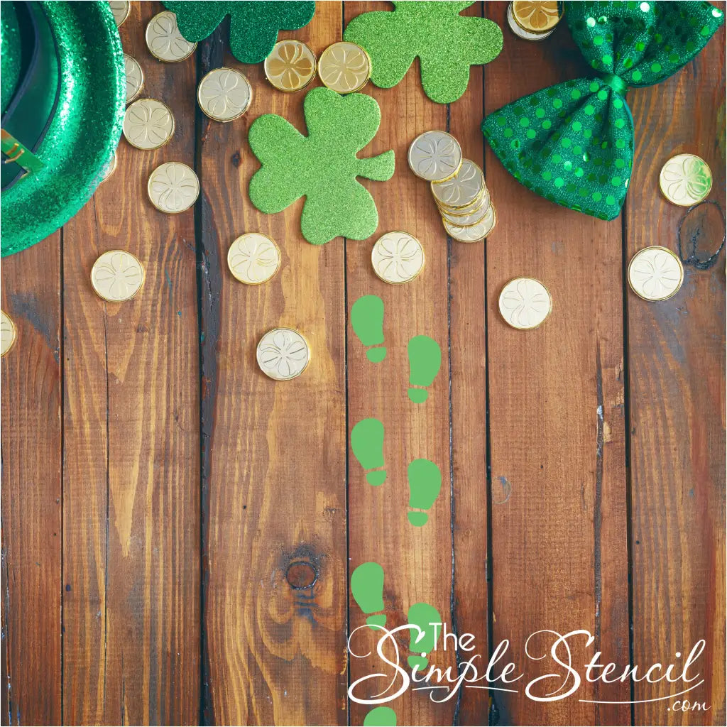 St. Patrick's Day Leprechaun Footprint Decal Sets