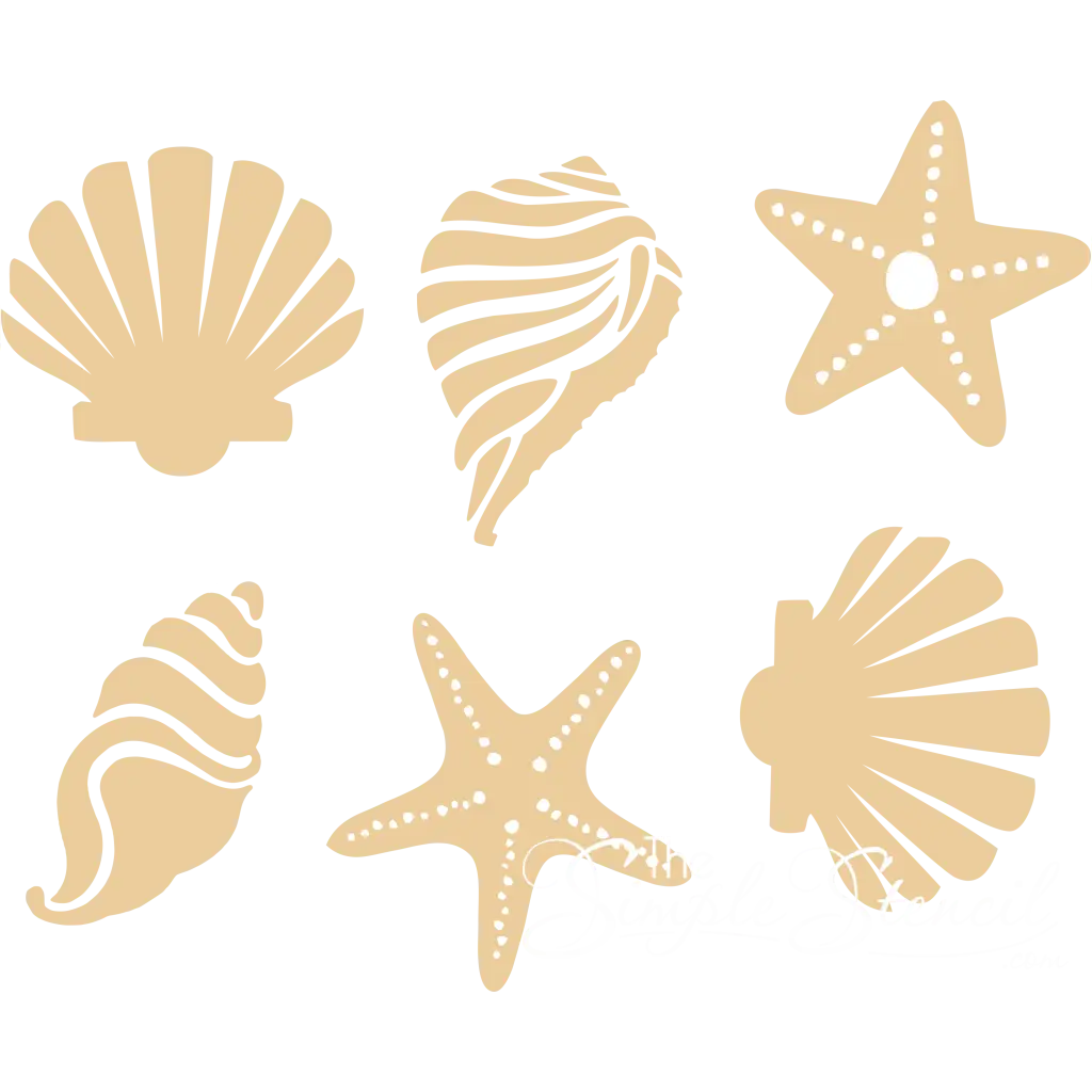 Starfish And Shells Wall Decal Pack