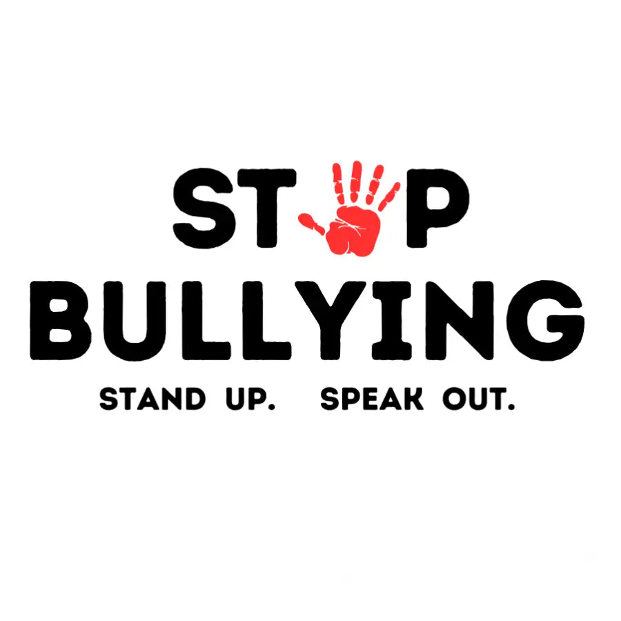 STOP BULLYING Stand Up. Speak Out. School Bullying Awareness Wall Decal - Thumbnail 2