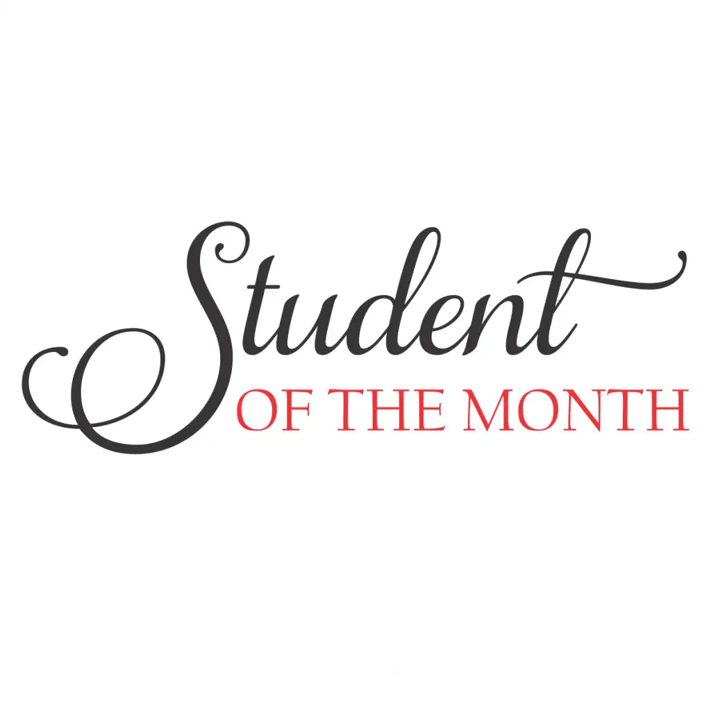 Student Of The Month Wall Display Decal | The Simple Stencil