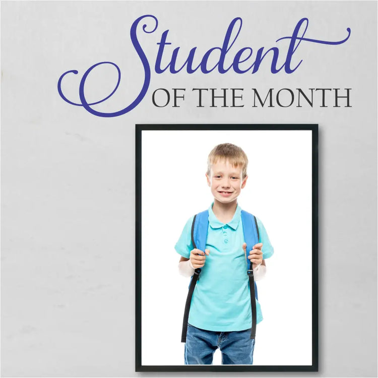 Student Of The Month Wall Display Decal | Simple Stencil