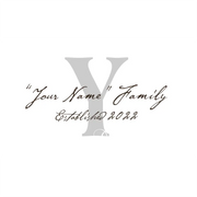 Stylish Family Name Monogram